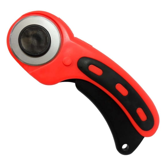 ToolUSA 5.5" Safety Lock Rotary Cutter | Plastic Body & Stainless Steel Blade | Multi-Material Cutting