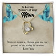 thumbnail image 4 of To Mom Remembrance Message Mom No Worries Forever Necklace w Message Card, 4 of 20
