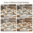 thumbnail image 7 of ODIKA 4'x6' Washable Area Rug Non-Slip, Chair-Friendly, Flatwoven Interlocking Motifs Brushstroke Minimalist Abstract Mid Refined for Home Office, Under Desk, 7 of 7