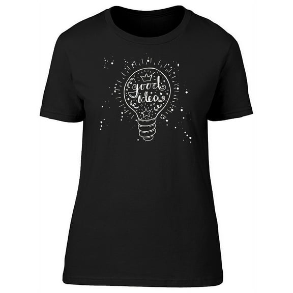 Good Idea Lightbulb T-Shirt Women -Image by Shutterstock, Female Small