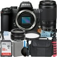thumbnail image 1 of Nikon Z50 II Mirrorless Camera with 16-50mm + 50-250mm VR Lens + 32GB SanDisk Memory Card + UV Filter + ZeeTech Accessory Bundle, 1 of 4