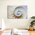 thumbnail image 3 of Elephant Stock Empty Nautilus Shell Wall Art - Horizontal Canvas Wall Art - Living Room Wall Decor - Animal Canvas - Blue And Purple Decor - 12" x 8", 3 of 8