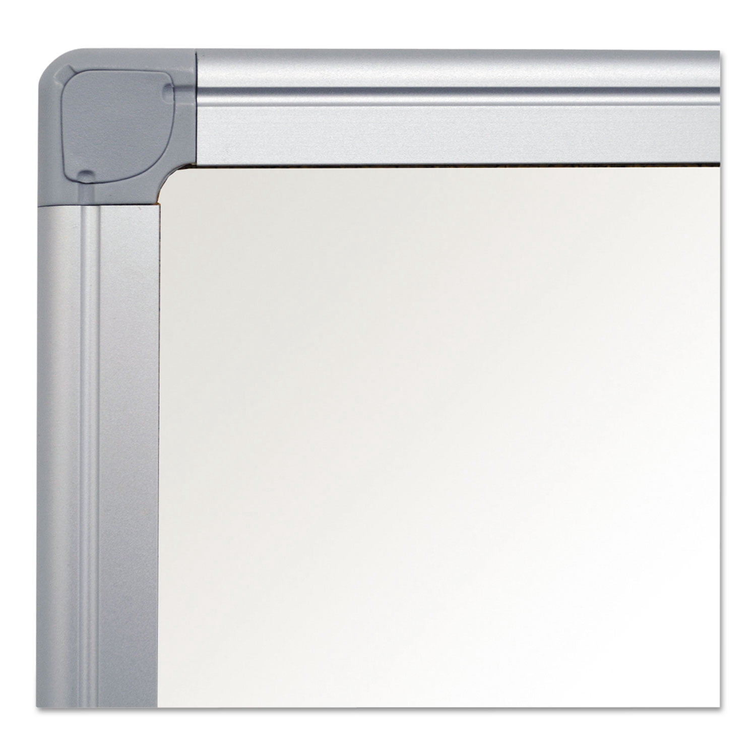 MasterVision CR0620030 Earth Silver 36 in. x 24 in. Easy Clean Magnetic Dry Erase Boards - White Surface/Satin Aluminum Frame