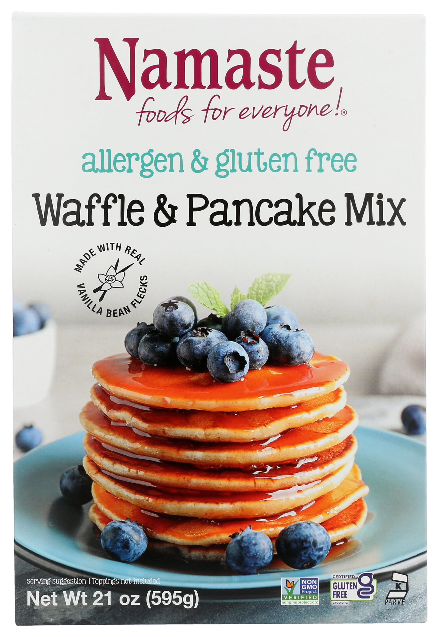 Namaste Foods Gluten Free Waffle and Pancake Mix, 21 oz - Walmart.com