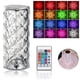 thumbnail image 1 of Lámpara de mesa de cristal de diamante, lámpara táctil de carga USB de 16 colores, luz de noche junto a la cama con control remoto JAMW  Sencillez, 1 of 5