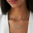 thumbnail image 3 of MyNameNecklace - Personalized Unisex Classic Name Necklace for Woman - Custom Cursive Nameplate - Made of 925 Silver Custom Any Name with 16'' + 2" Chain, 3 of 5