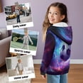 thumbnail image 6 of Psesaysky Soccer Storm Print Full Zip Hoodie Boys Oversized Casual Long Sleeve Sweatshirts for Boys Cute Jackets with Pockets, Size XL, 6 of 7