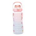 thumbnail image 1 of Gradient Powder2000mlGradient Water Bottle Bpa-free 1.5 / 2l Botella para beber con pajita para fitness, 1 of 5