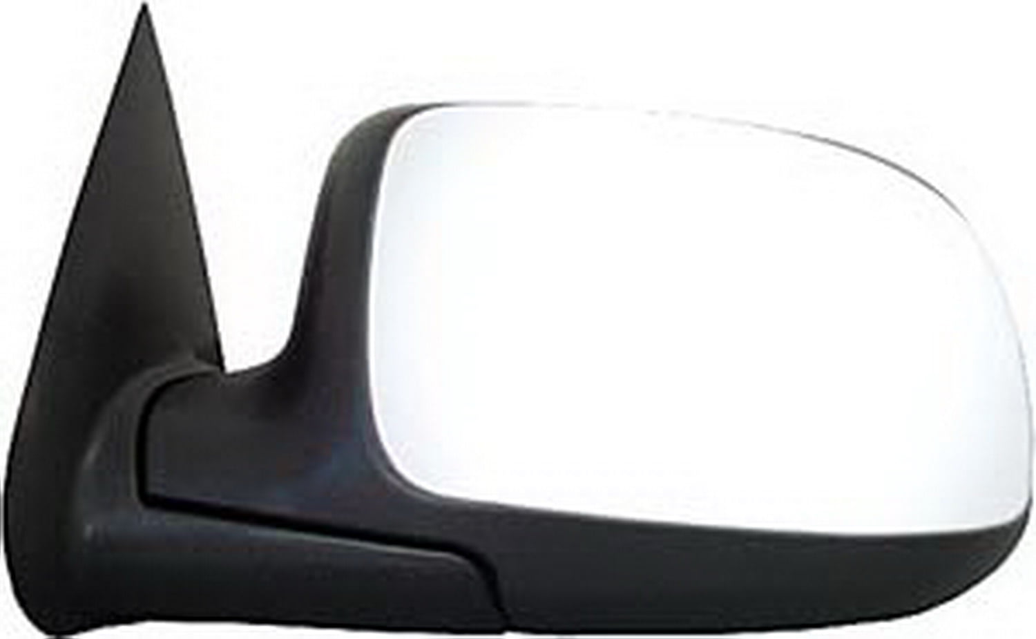Original Style Replacement Mirror Chevrolet/GMC/Cadillac Driver Side Manual Foldaway Non-Heated Chrome Cap