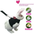 thumbnail image 5 of Bunny Kitten Harness No Pull Cat Leash Stylish Vest Harness, for Small Animal Adjustable Soft Breathable Walking Harness Set, 5 of 7
