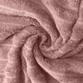 thumbnail image 6 of RIVERSIDE 2 Pack Oversized Bath Sheets 35x70 Soft Quick-Dry 600 GSM Ribbed Cotton Towels - Dusky Pink, 6 of 7