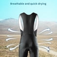thumbnail image 3 of Hombre Ciclismo Bib Pantalones Acolchados Ciclismo Bike Tights Transpirable MTB, 3 of 8