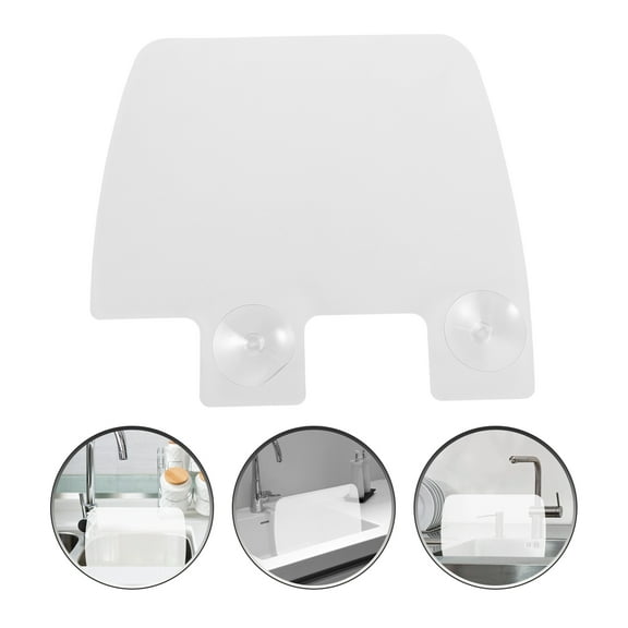 MLINS  2 Pcs Faucet Splatter Screen Kitchen Sink Guard Anti-splash Baffle