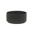 thumbnail image 3 of Gibson Elite Deerfield 16-Piece Stoneware Dinnerware Set – Stackable Plates and Bowls, Reactive Glaze Finish, Service for 4 - Matte Black, 3 of 18