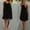 Black, variant on Ladies Spaghetti Strap Mini Dress Back Hollow out Trendy Dresses Summer Chiffon Beach Short Sundress Formal Wedding Guest Dress Black 3XL