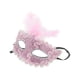 thumbnail image 1 of Ofertas Únicas 1 Pc Máscara de Fiesta de Medio Rostro con Patrón de Dragón para Fiesta de Máscaras Rosa, 1 of 5