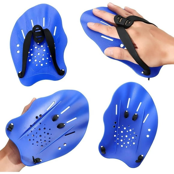 2 pc of children's swimming aids with adjustable straps for swimming hand paddle