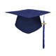 thumbnail image 1 of Gorro de graduación con borlas, cierre elástico, ajuste ajustable, tablero resistente, para ceremonia, fiesta, despedida de soltero, decoración de celebración., 1 of 8
