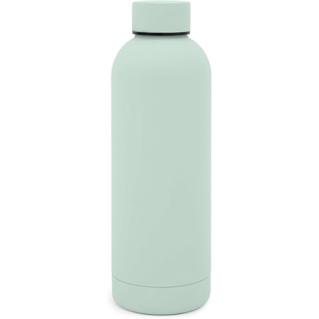 NOBL Stainless Steel Water Bottle,17 oz, 500 ml, Double Wall Vacuum Insulation, Sealed Bottle Keeps Drinks Cold 24 Hrs & Hot 12 Hrs, Leak Proof, Fits Noble Carry-On Cup Holder - Mint