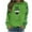Mint Green, variant on St Pattys Shirts Women Santa Hat Wine Glass Shirt Green Irish Shamrock Print Sweatshirt Long Sleeve Crewneck Pullover Tops