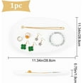 thumbnail image 2 of 1 Pc Jewelry Tray White Gesso Jewelry Display Plate Irregular Trinket Tray Decorative Trinket Dish, 2 of 7