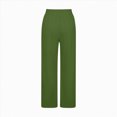 thumbnail image 4 of kpoplk Girls Oversized Wide Leg Sweatpants Drawstring Kids Baggy Straight Leg Track Pants Casual Plain Pockets Joggers(Green,7-8 Y), 4 of 5