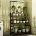 thumbnail image 6 of 3-Tier Heavy Duty Hanging Plant Stand Metal Flower Pot Display Rack Garden Home Decor Shelf, 6 of 8