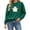 Army Green, variant on Cute Ghost Halloween Women's Hooded Sweatshirt, Party Wear