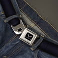 thumbnail image 2 of GM General Motors Belt, Seatbelt Buckle Belt, C7 Stingray Logo Black Silver, Youth 22 to 32 Inches, 2 of 2