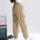 thumbnail image 4 of Odeerbi 7-15 Años Niñas Pantalones Cargo Impermeable Softshell Pantalones Cortavientos Color Sólido Casual Pantalones de Trabajo Con Bolsillo, 4 of 5