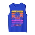 thumbnail image 6 of SGMVNU 2 Pack Girls' Tank Tops Casual Sleeveless Tropical Print Summer Beach T-Shirt Teen Kids Cute Camis Tanks, Size 2-3 Years, Pink, Blue, 6 of 6