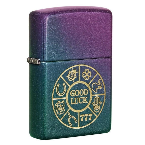 Zippo Lighter- Personalized Custom Message Engraved on Back Ace of Spades Card Game Casino Zippo Windproof Lighter (Lucky Symbols 49399)