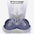 thumbnail image 5 of Ergonomic Cushion Hemorrhoid Seat Pad Tailbone Pressure Relief Memory Foam Support Soft Fleece, 5 of 5