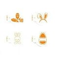 thumbnail image 2 of Easter-Rabbit Stencil Painting Template for Painting on Paper Wood Coffee Flower Template Cookie Spray Mold Hollow out, 2 of 4