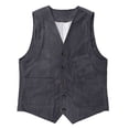 thumbnail image 3 of uikmnh Vests for Men's Corduroy Vest Classic British Retro Style Smart Casual Outerwear for Everyday Business and Daily Wear Size:XL, 3 of 8