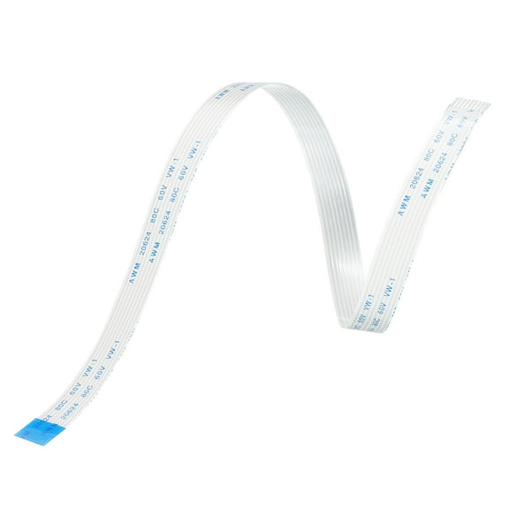 Uxcell Flexible Flat Cable Extension Cables 8 Pins 1.0mm Pitch 300mm B Type for DVD Player 10 Pack