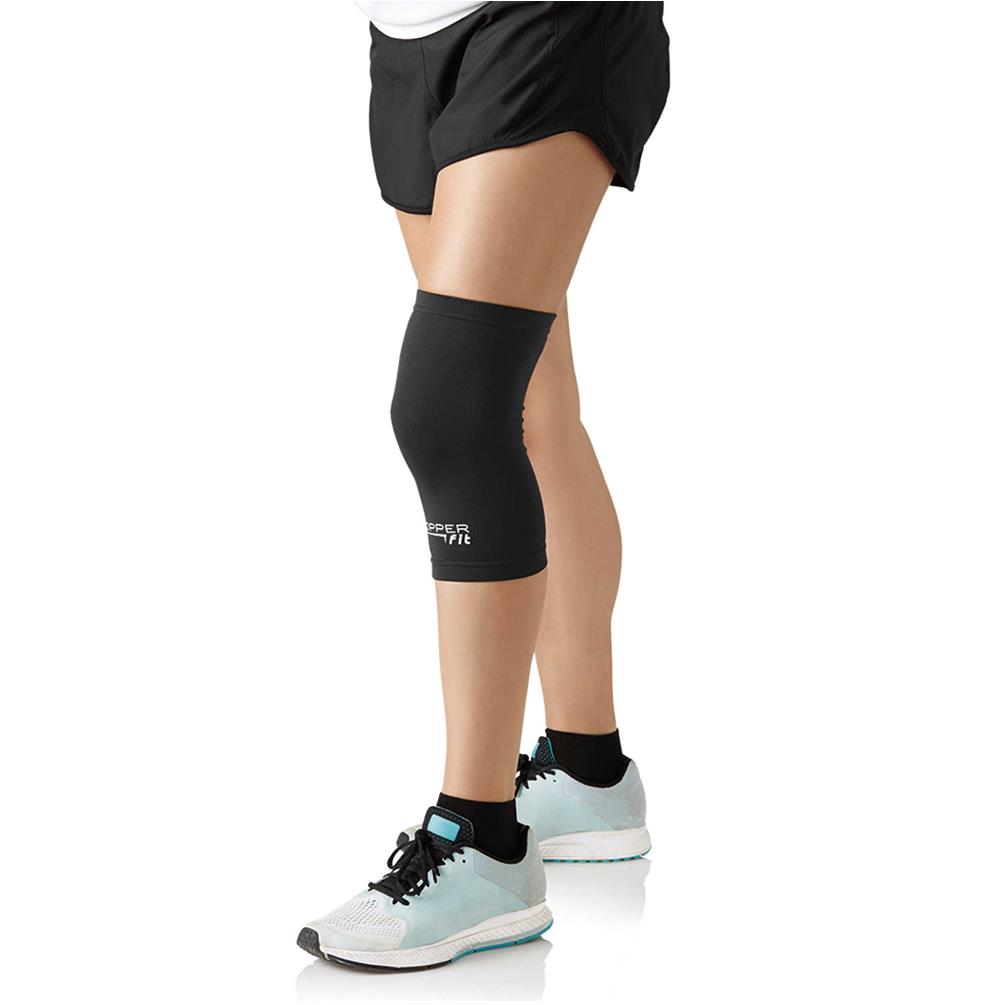 Copper Fit Recovery Infused Compression Knee Sleeve L 2-Pack Anti-Odor Unisex Stretch