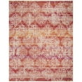 thumbnail image 3 of SAFAVIEH Montage Coriander Distressed Indoor/Outdoor Area Rug, Pink/Multi, 6'7" x 6'7" Round, 3 of 8