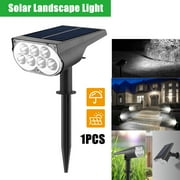 Liwarace LED Solar Spotlights Landscape Lights Outdoor Garden Pathway Lamps Light Control