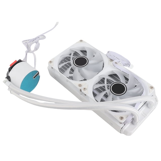 Enfriador de CPU de 240 mm, Sinconización Argb Con Ventilador pwm Dual de 120 mm, Ajustable para LGA2066 2011 1151, Fácil Instalación, Para Sistemas de Juega
