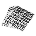 thumbnail image 1 of Uxcell 25mm Height Self Adhesive Waterproof Vinyl Letter Number Sticker Set 6 Sheet Black, 1 of 6