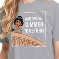 thumbnail image 3 of Disney Princess - Waiting For Summer - Juniors Cropped Cotton Blend T-Shirt, 3 of 5