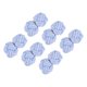 thumbnail image 1 of Uxcell 3 pares de gemelos de nudo de seda, gemelos de tela elástica para camisas, accesorios de gemelos de nudo retorcido para hombres, mujeres, negocios, regalo, boda, azul claro-blanco, 1 of 6