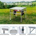 thumbnail image 4 of Square Camping Table, Portable Outdoor Table with Adjustable Height, Lightweight MDF, and Carry Handle for Camping & Picnics (60CM), 4 of 7
