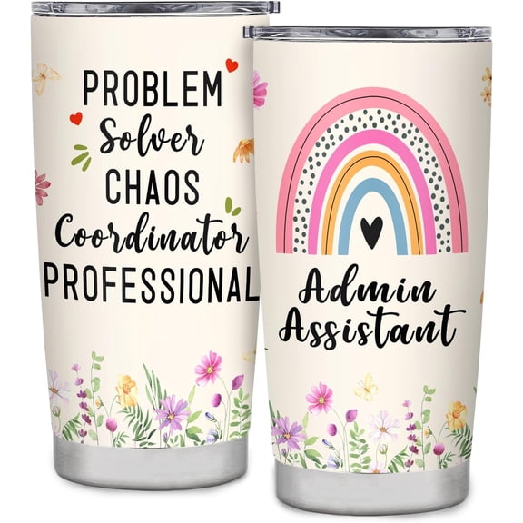 Administrative Assistant Gifts Administrative Professional Day Birthday Retirement Appreciation for Admin Assistant Tumbler Mug Cup 20oz