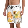 thumbnail image 2 of Vsdgher Hello Spring Sunflower Gnomes Men's Beach Shorts, Surfing shorts, Swim trunks, Quick Dry Swim Trunks for Surfing Beach Fun -Small, 2 of 6