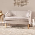 thumbnail image 1 of High-density foam & 100% polyester loveseat, featuring a durable frame and gorgeous wood legs, 1 of 11