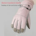thumbnail image 6 of Women’s Winter Thermal Gloves – Warm Fleece Lined Waterproof Gloves for Women, Windproof Touchscreen Anti-Slip Gloves for Outdoor, Driving, Ski & Daily Wear (Pink), 6 of 6