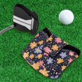 thumbnail image 5 of Haosy Cartoon Flowers and Dots Golf Mallet Putter Cover Strong Magnetic Leather Golf Club Headcover Closure, 5 of 7