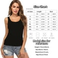 CARCOS 2 Packs Womens Tank Tops with Built in Shelf Bra Plus Size Basic
